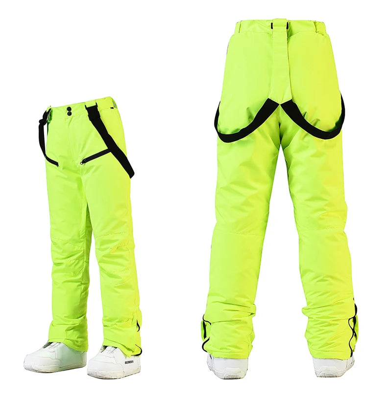 Neue Mode Ski Hosen Männer Frauen Winddicht Wasserdichte Schnee Hosen Winter Snowboarden Strumpf Hosen mit Taille Schutz