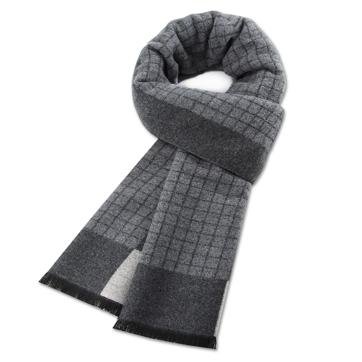 Kaschmir Schal Männer Winter Streifen solide karierte Wolle Schal Luxus klassische warme Kaschmir Winters chals für Männer Winter Accessoires