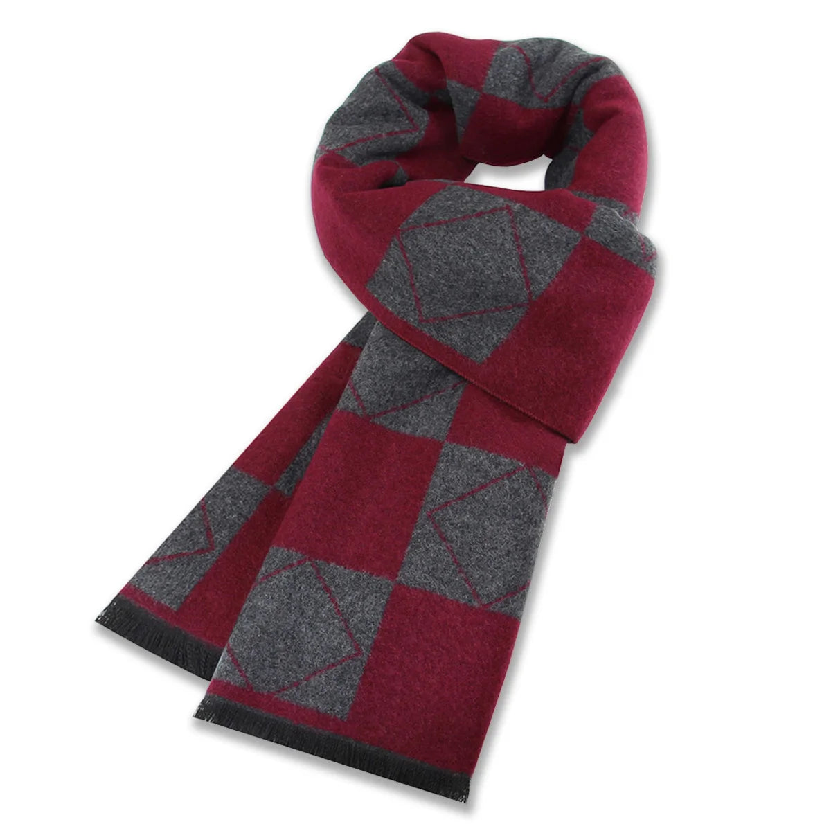 Herren Winter Warm Kaschmir Schal Plaid Quaste Schal für Männer Weiche Lange Baumwolle Schals Männer Schals für Hals Designer Schal