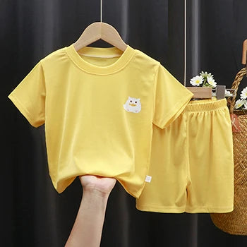 Sommer Kinder Jungen Mädchen Kleidung setzt Cartoon Kinder Pyjama Baby Nachtwäsche Anzüge Mädchen lässig zu Hause Kleidung Jungen Lounge wear