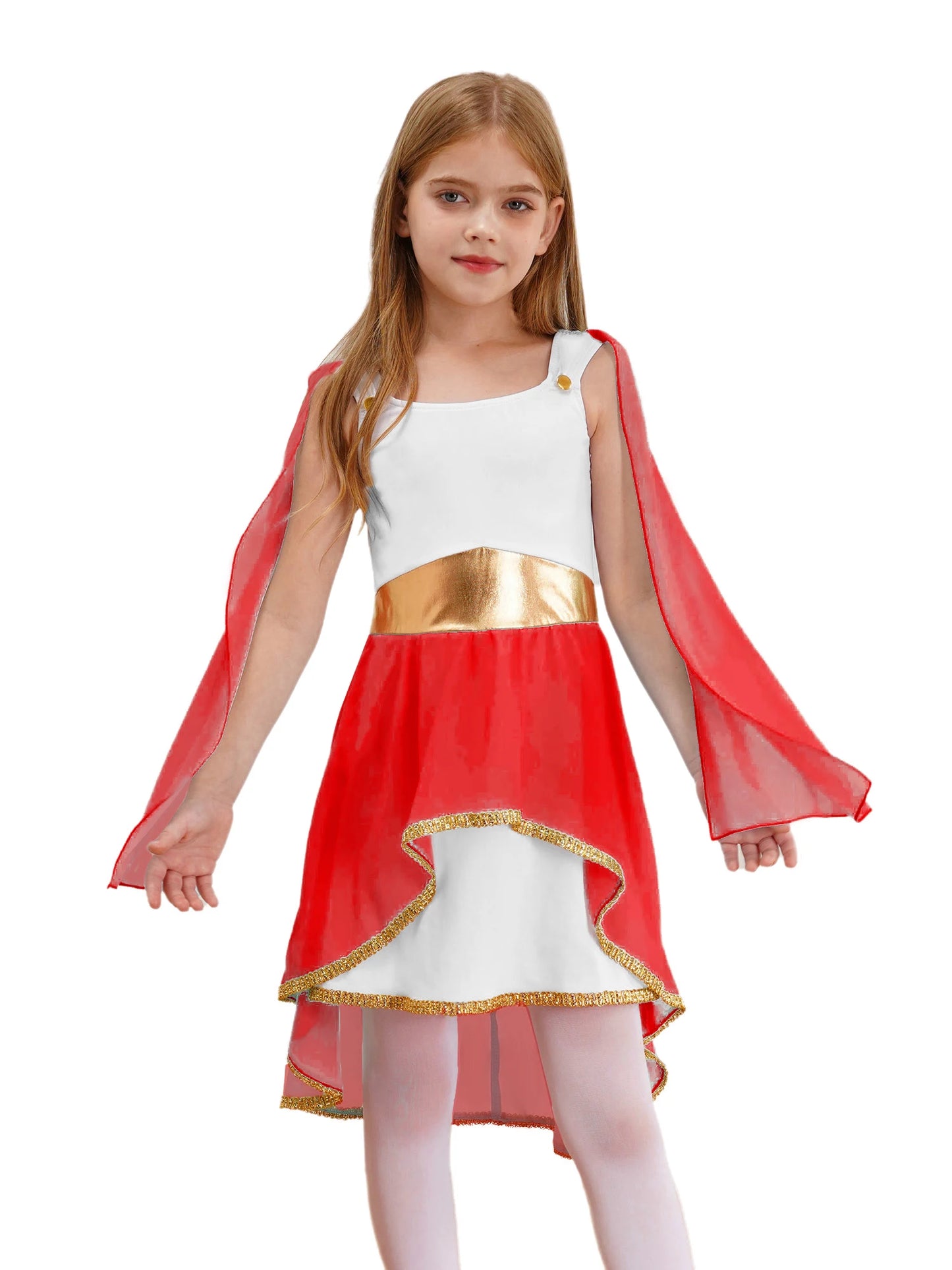 Kinder Mädchen griechischen Toga Kostüm alten Griechenland Mythos Philosoph Rom Adel Cosplay Kleider Halloween Gott Rollenspiel verkleiden