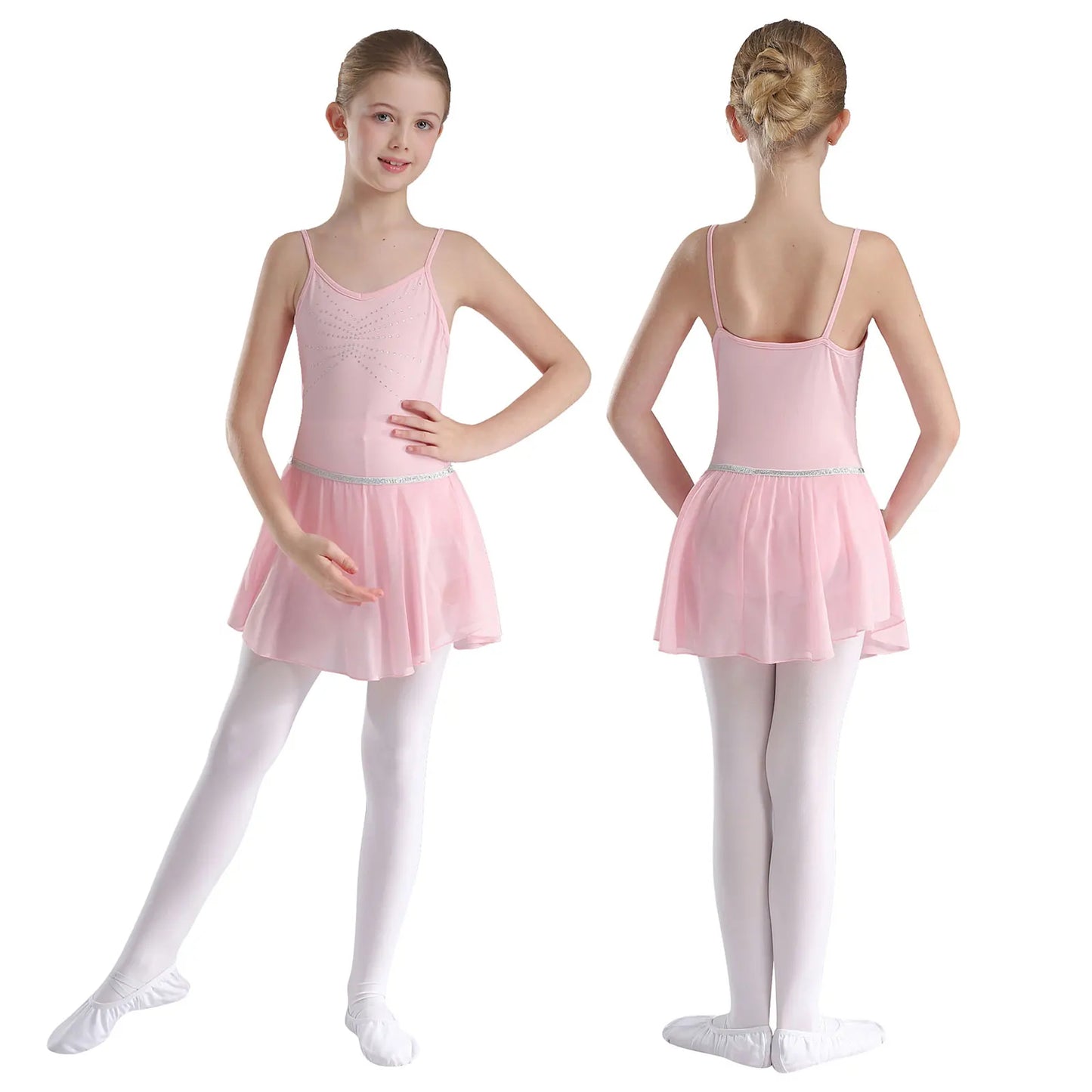 Kinder Mädchen funkelnden Ballett Tanz kleid Gymnastik Rocked Trikot Ballsaal Tanz Performance Kostüm Ballerina Dance wear