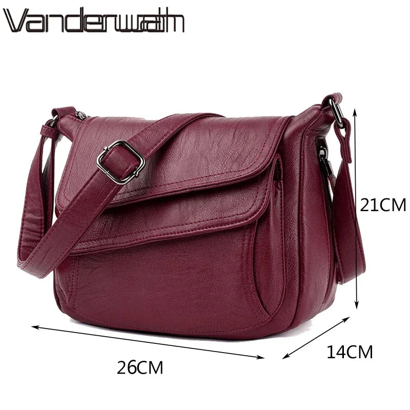 Marke Qualität Weiche Leder Sac Luxus Handtaschen Frauen Taschen Designer Weibliche Schulter Messenger Tasche Mutter Taschen Für Frauen 2022