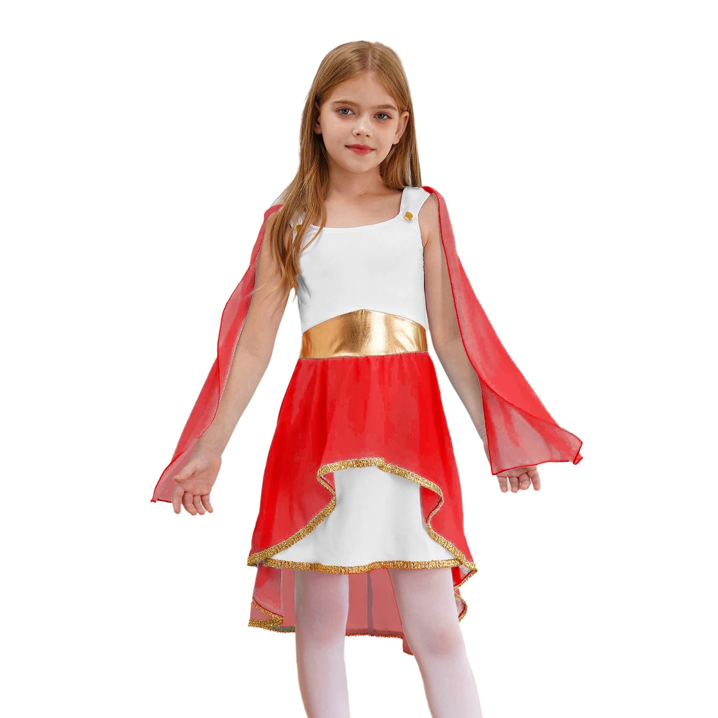 Kinder Mädchen griechischen Toga Kostüm alten Griechenland Mythos Philosoph Rom Adel Cosplay Kleider Halloween Gott Rollenspiel verkleiden