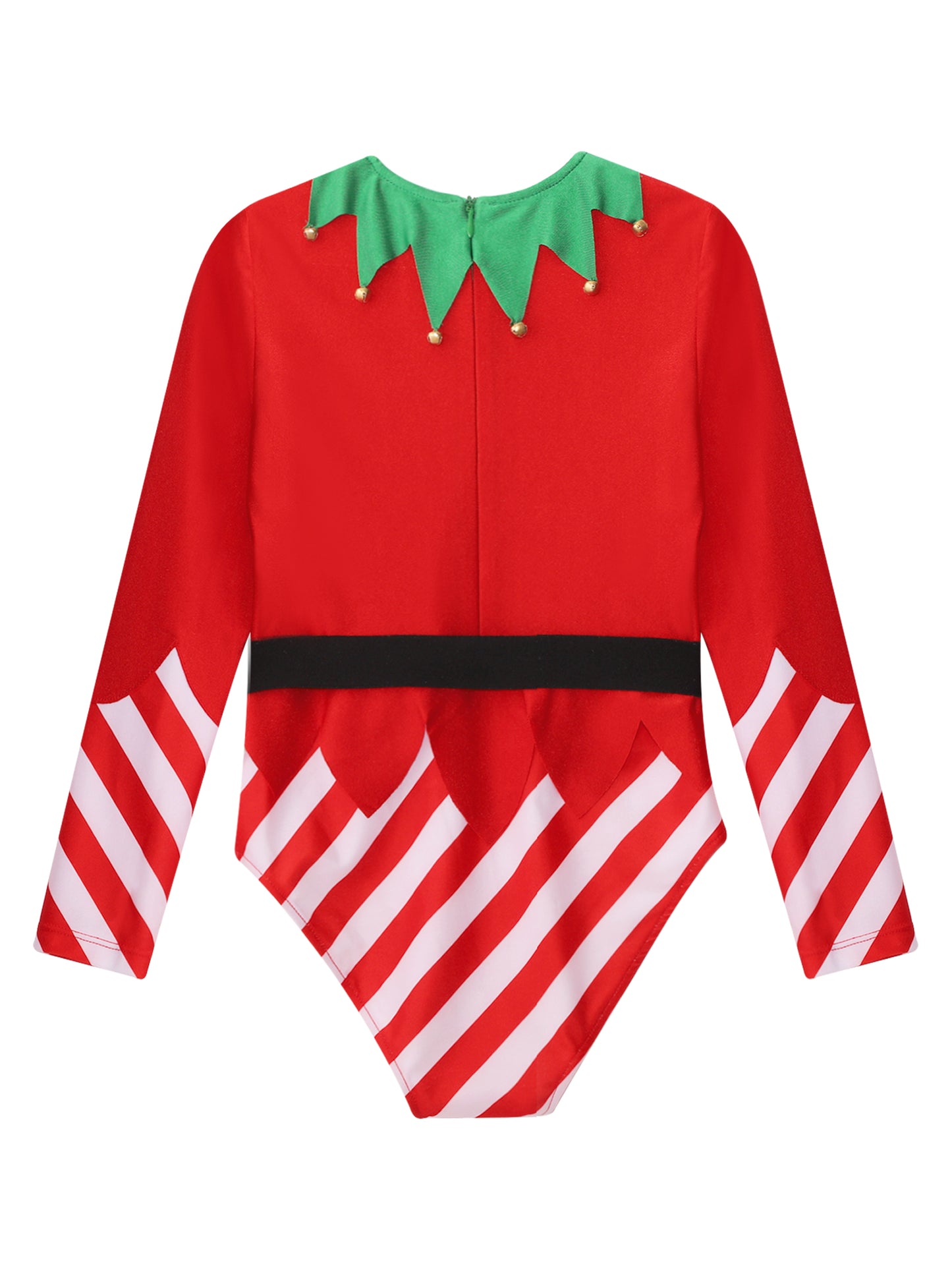 Kinder Mädchen Weihnachten Tanz Trikots sportliche Gymnastik Bodysuit Santas Helfer Weihnachten Party Urlaub Bühne Performance Kostüm