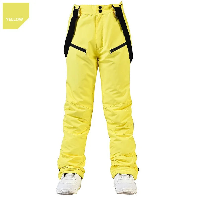 Neue Mode Ski Hosen Männer Frauen Winddicht Wasserdichte Schnee Hosen Winter Snowboarden Strumpf Hosen mit Taille Schutz