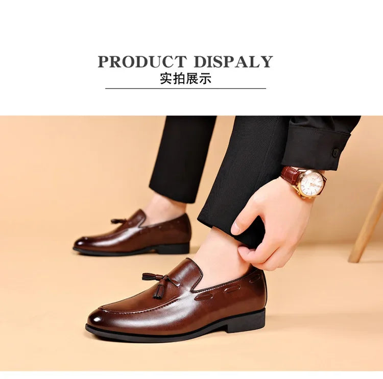 Designer-Stil Kleider schuhe für Männer brandneue Business-Freizeit schuhe Slip on Lederschuhe plus Größe für Männer Hochzeits feier Schuhe