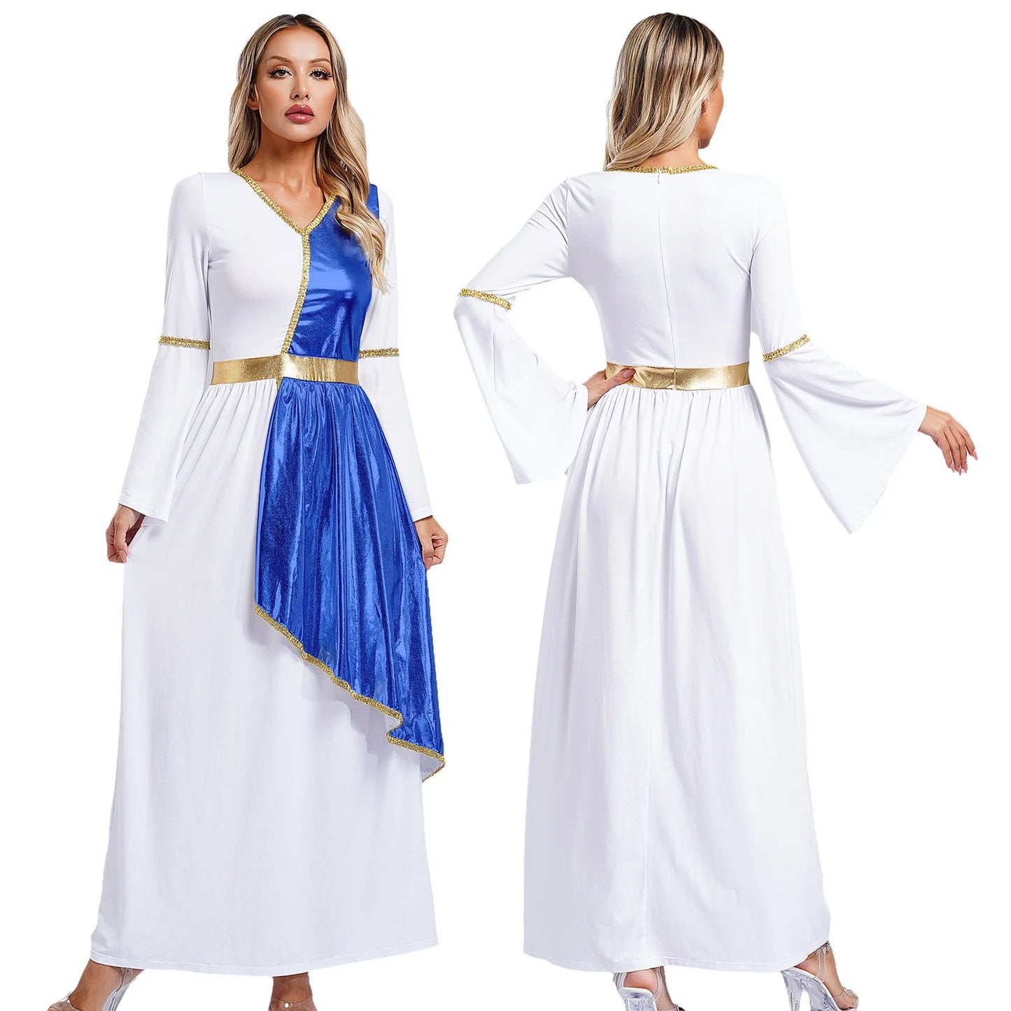 Frauen Toga Kostüm alten griechischen Gott römische Prinzessin Kleider Robe Mythos Philosoph Adel Halloween Cosplay verkleiden