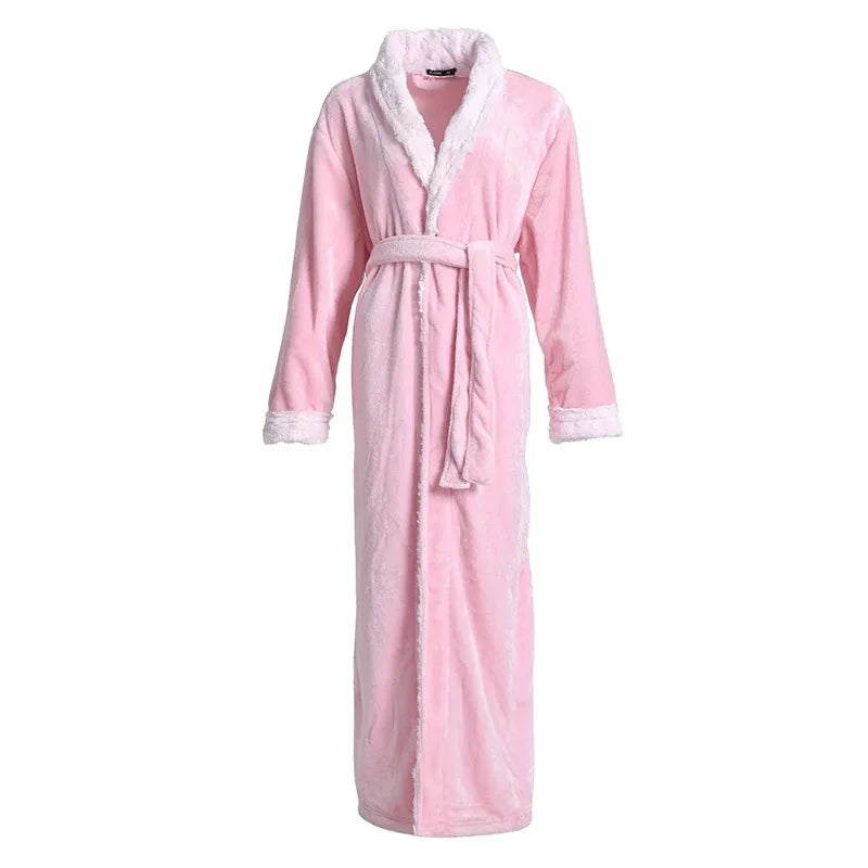 Dame Verdicken Bademantel Kleid Weiche Flanell Nachtwäsche Herbst Winter Neue Hause Kleidung Lose Nachtwäsche Kimono Nachtwäsche mit Tasche