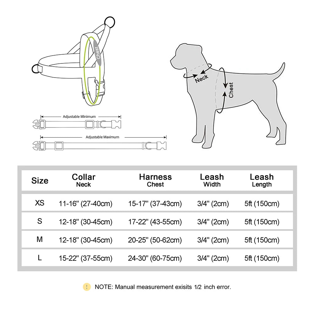 Nylon Hund Kragen Harness Leine Set Keine Pull Leder Welpen Hund Harness Pet Weste Gurt Für Small Medium Large Hunde französisch Bulldog