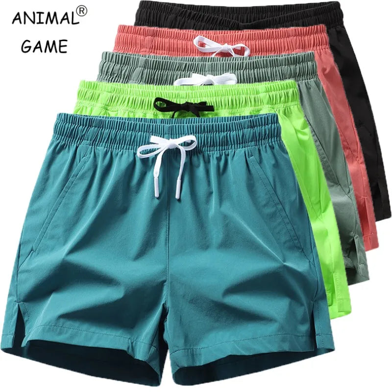 Sommer Herren Sport Jogging hose lässige Shorts Taschen grundlegende einfarbige leichte Hosen Jogging Strand Shorts Männer