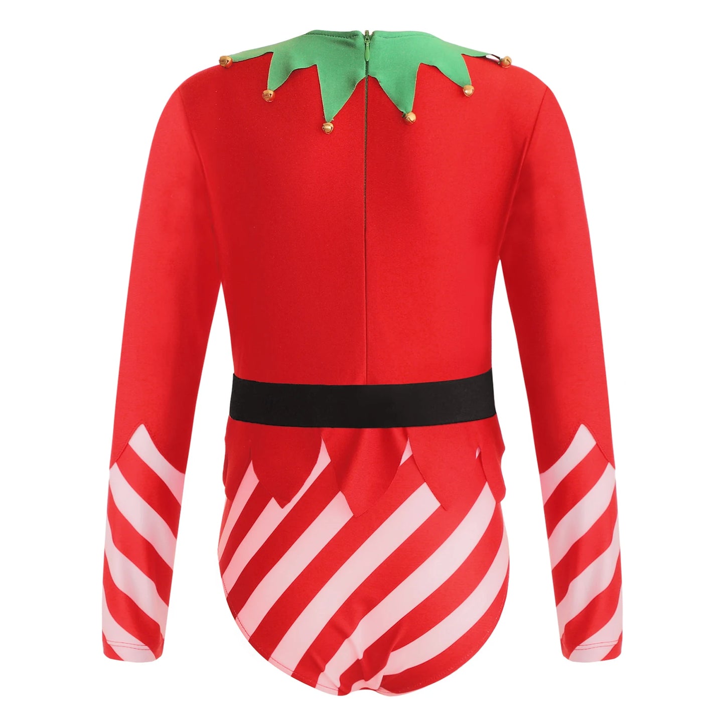 Kinder Mädchen Weihnachten Tanz Trikots sportliche Gymnastik Bodysuit Santas Helfer Weihnachten Party Urlaub Bühne Performance Kostüm