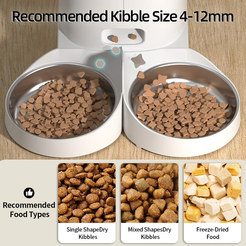 Rojeco automatische Hundefutter automat Smart Dog Food Spender Auto Food Container Fernbedienung WiFi-Taste für Haustier Katze Fütterung zubehör