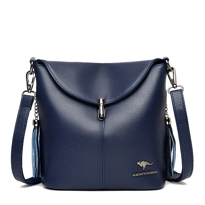 Leder Lässige Umhängetaschen für Frauen 2024 Damen Luxus Designer Handtasche Hohe Qualität Schulter Tasche Sac Cross Body Tasche Frau