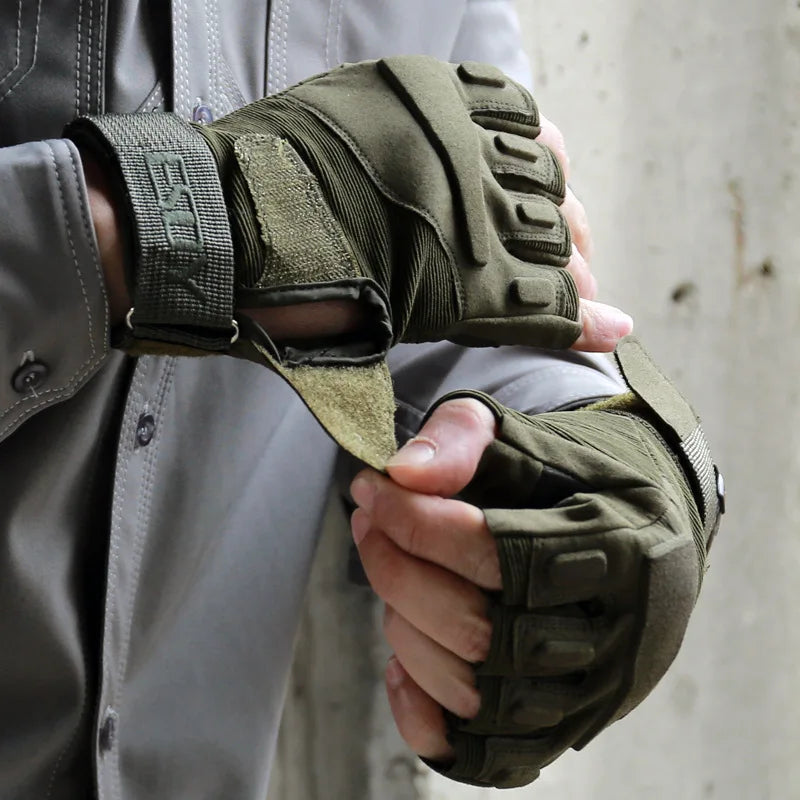 High Quality Tactical Gloves Brand Hight Quality Slip Resistant Sports Half Finger Gloves Fitness Camping Riding Gloves AE302