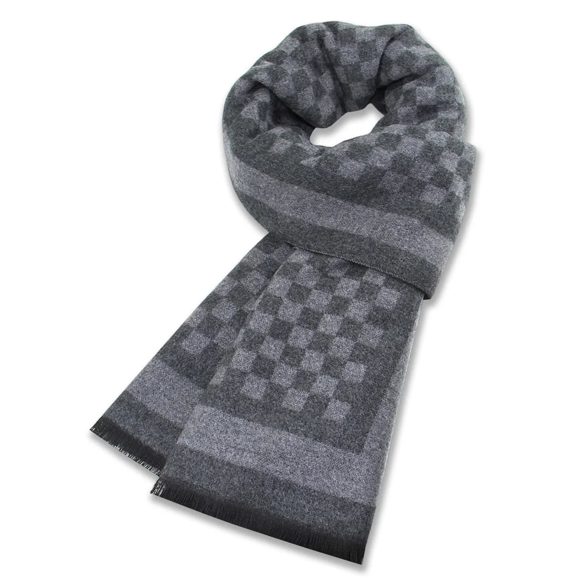 Men Autumn Winter Head Cashmere Scarf Designer Tree Print Cotton Shawl Luxury Business Man Long Fashion Neck Scarves