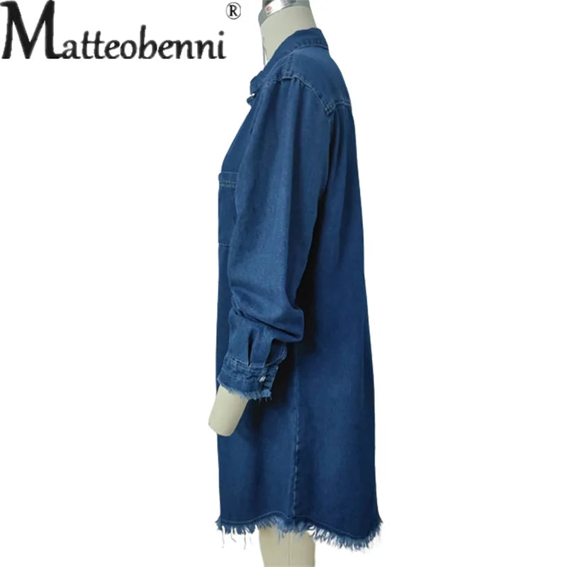 Einreihige Strickjacke kurzes Kleid