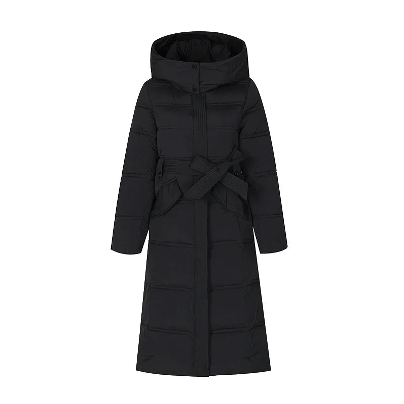 2024 neue Winter Frauen lange Parkas Taschen dicke warme Kapuze Daunen Baumwoll mantel weibliche lose Puffer Jacken wind dichten Schnee mantel