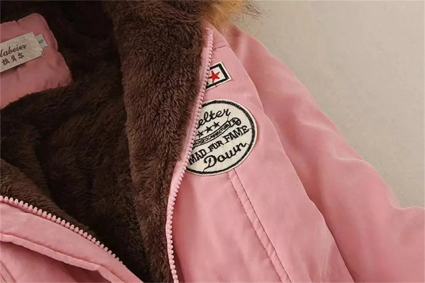 Fleece gefütterte Kapuze Daunen jacke Wintermantel für Frauen warme Kordel zug gepolsterte Parkas koreanische lässige Streetwear weibliche Puffer Outwear