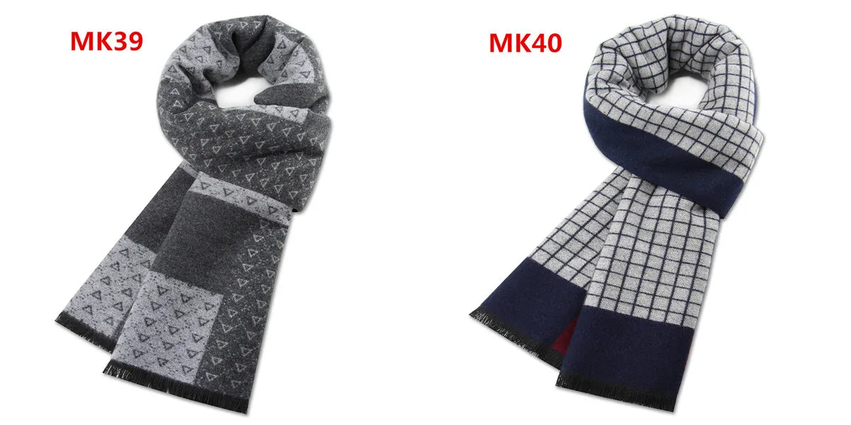 Luxus Design Männer Schal Foulard Plaid Schals Schals Mode lässig Winter Kaschmir warme Schals Hals wickel männliche Bufandas Hombre