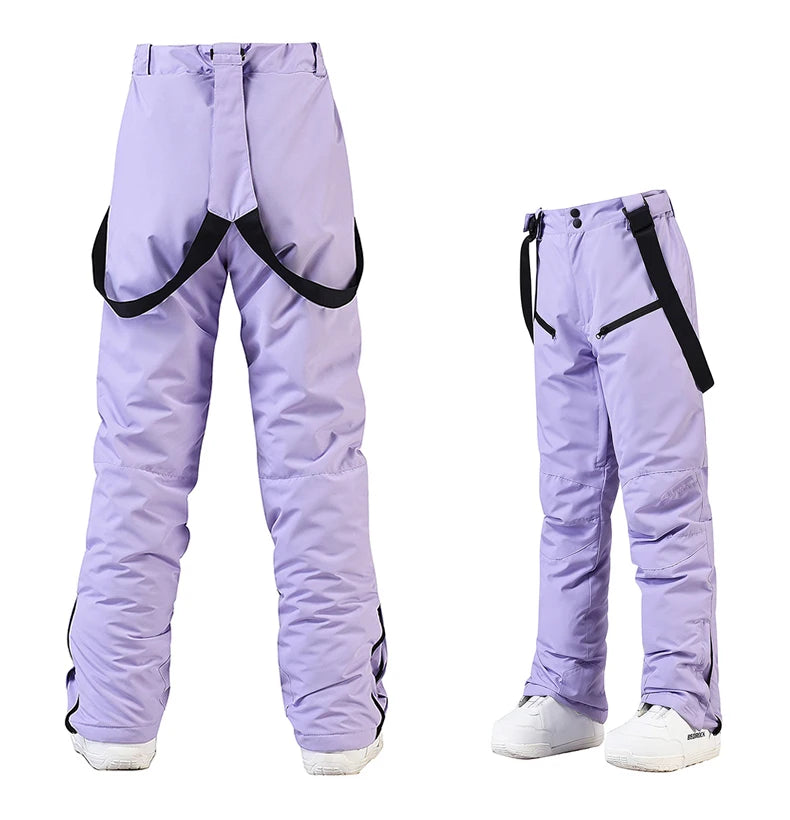 Neue Mode Ski Hosen Männer Frauen Winddicht Wasserdichte Schnee Hosen Winter Snowboarden Strumpf Hosen mit Taille Schutz