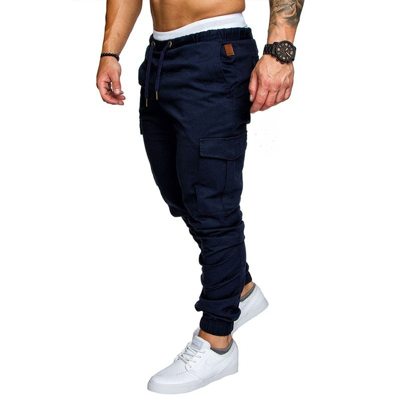 Casual Men Pants Fashion Big Pocket Hip Hop Harem Pants Quality Outwear Sweatpants Soft Mens Joggers Men&#39;s Trousers pantalones
