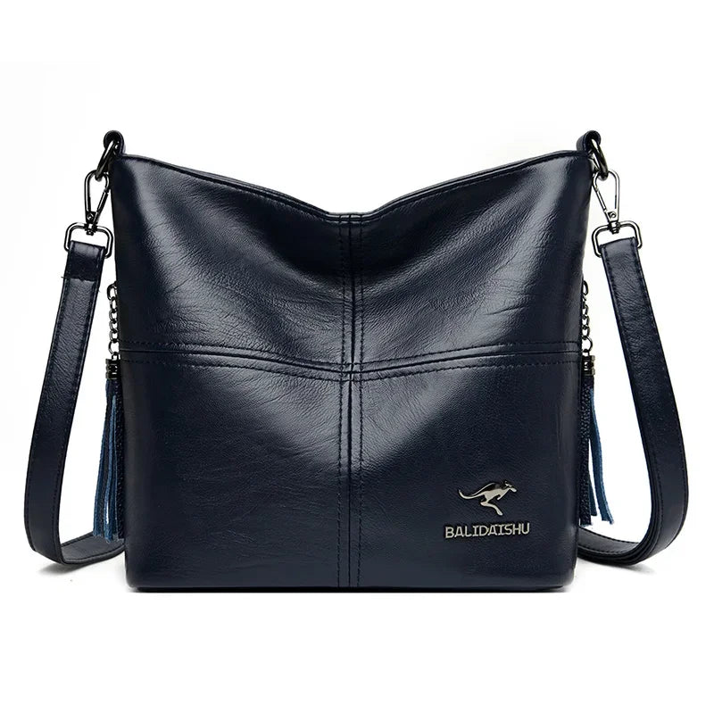 Einfache Eimertasche, Pu-Leder, Umhängetasche für Damen, 2024, Winter-Geldbörsen und Handtaschen, Luxus-Designer, elegante weibliche Umhängetasche