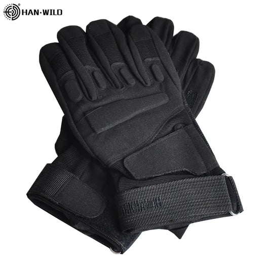 HAN WILD Tactical Full Finger Gloves Outdoor Sports Bicycle Gloves Military Army Paintball Shooting Airsoft Cycling Gloves