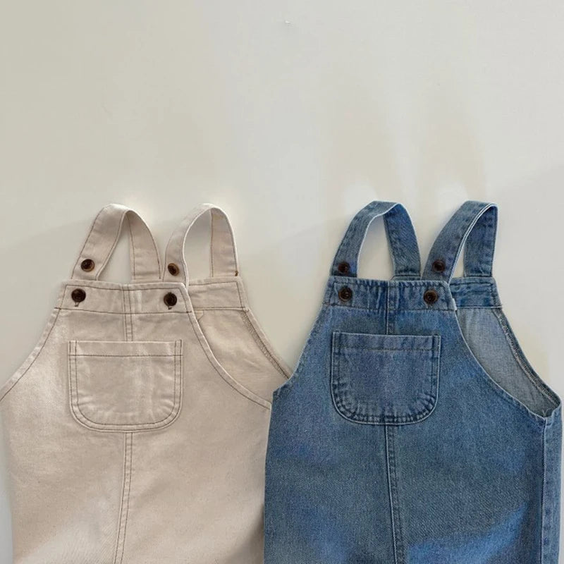 1 2 3 4 5 6 Jahre Baby Jungen Mädchen Overalls Kinder Hosenträger Hose Frühling Herbst neue Mode koreanischen Stil Träger Jeans hose