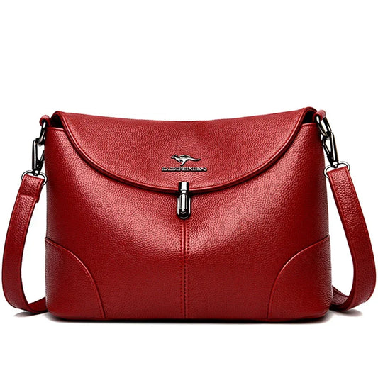 Leder Lässige Umhängetaschen für Frauen 2024 Damen Luxus Designer Handtasche Hohe Qualität Schulter Tasche Sac Cross Body Tasche Frau