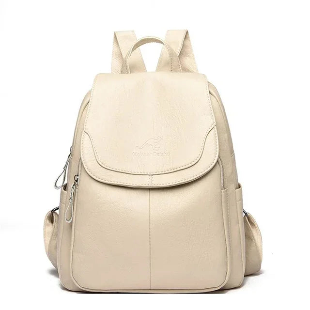 Echte Frauen Leder Rucksack Mode weibliche Umhängetasche Sack a dos Damen Rucksack Mochi las Schult aschen für Teenager-Mädchen 2024