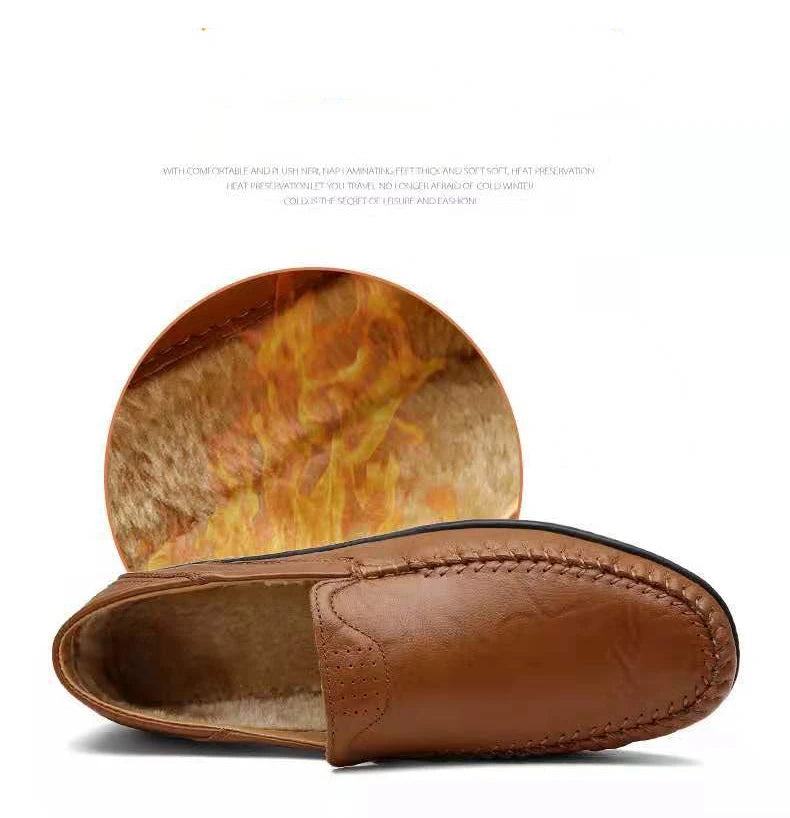 Männer Lederschuhe Männer Frühling Slipper Slip on Business Casual Lederschuhe klassische weiche Mokassins Hombre atmungsaktive Flats Schuhe