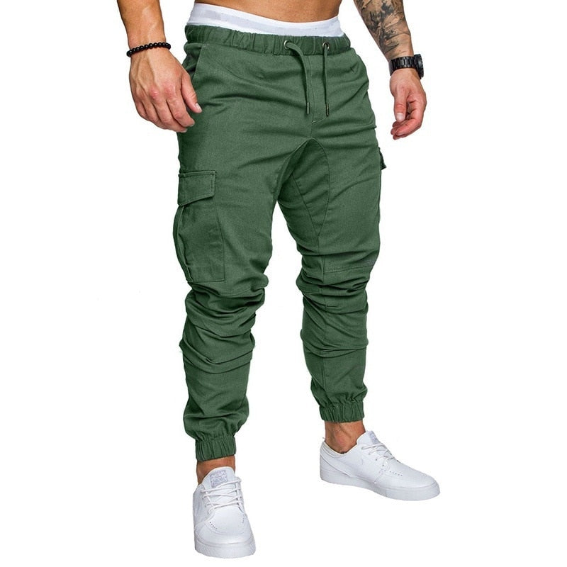 Casual Men Pants Fashion Big Pocket Hip Hop Harem Pants Quality Outwear Sweatpants Soft Mens Joggers Men&#39;s Trousers pantalones