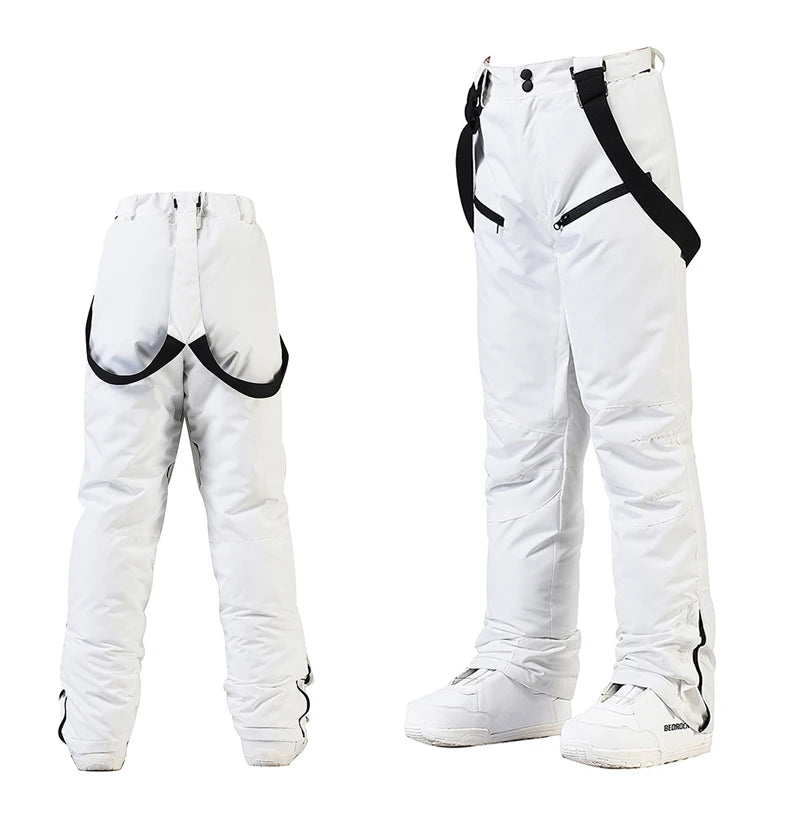 Neue Mode Ski Hosen Männer Frauen Winddicht Wasserdichte Schnee Hosen Winter Snowboarden Strumpf Hosen mit Taille Schutz