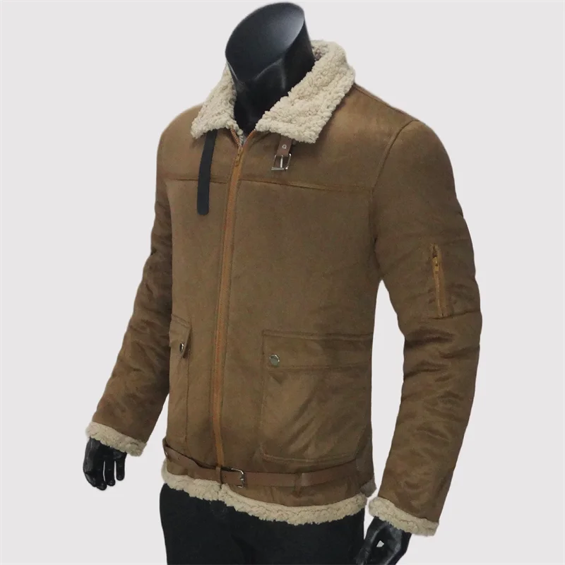 Winter Kalte Herrenjacke Reißverschluss Fleece Warme Mäntel Straße Winddicht Lässige Herrenbekleidung Oberbekleidung Reversjacken S-5XL