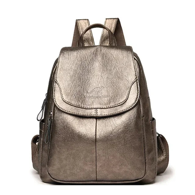 Echte Frauen Leder Rucksack Mode weibliche Umhängetasche Sack a dos Damen Rucksack Mochi las Schult aschen für Teenager-Mädchen 2024