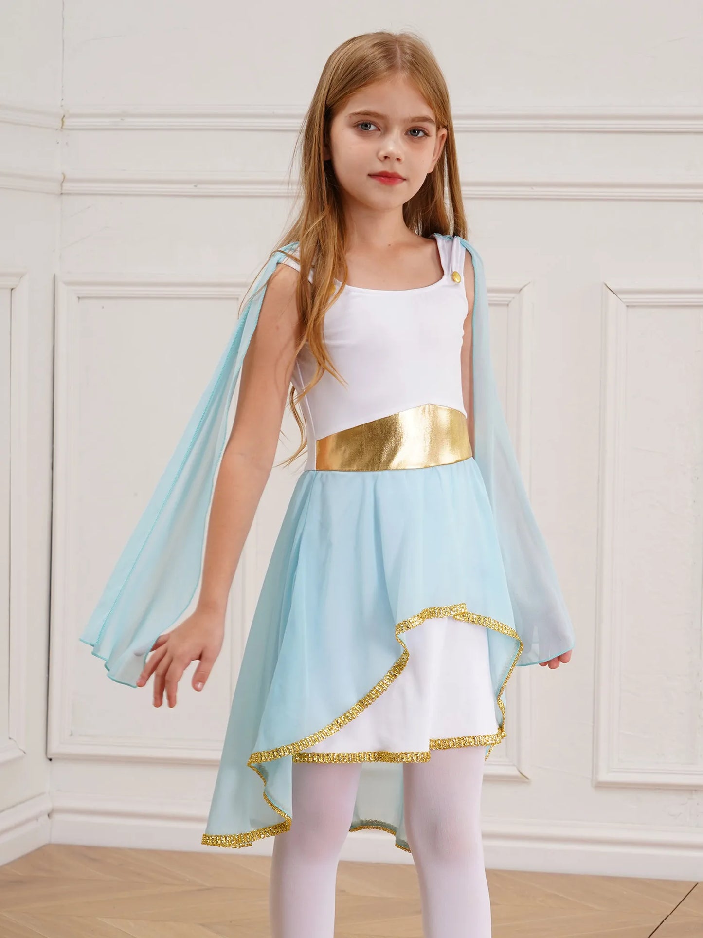 Kinder Mädchen griechischen Toga Kostüm alten Griechenland Mythos Philosoph Rom Adel Cosplay Kleider Halloween Gott Rollenspiel verkleiden