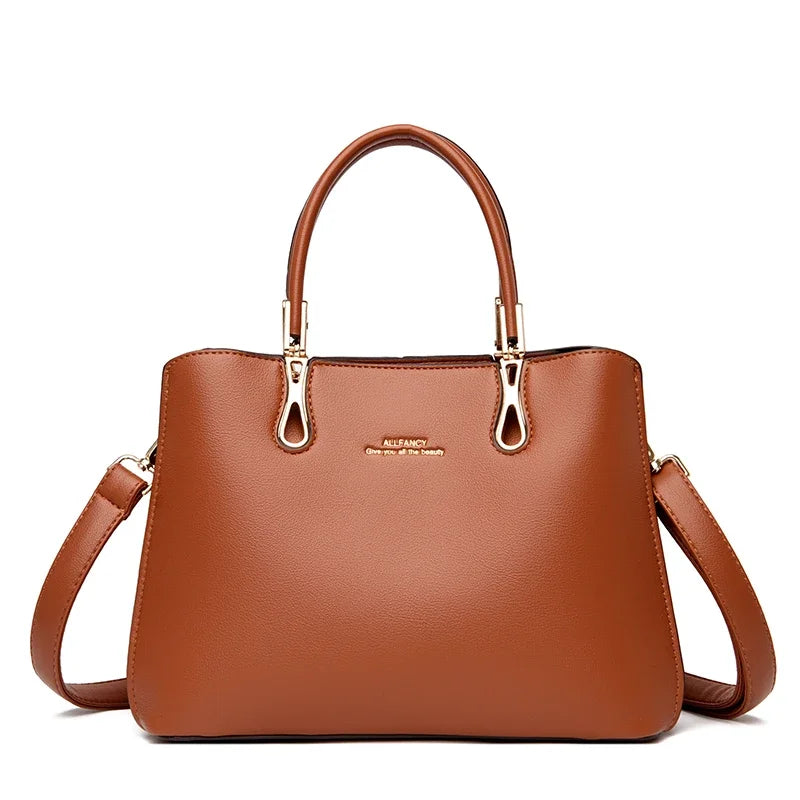 Hochwertige Umhängetaschen aus weichem Leder für Damen, 2024, Designer-Marken-Schulterhandtasche, lässige Tragetasche, Messenger-Taschen, Sac A Main