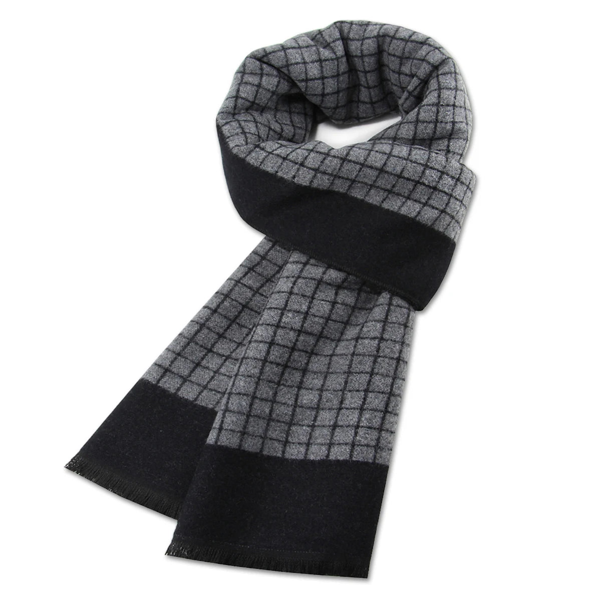 Kaschmir Schal Männer Winter Streifen solide karierte Wolle Schal Luxus klassische warme Kaschmir Winters chals für Männer Winter Accessoires