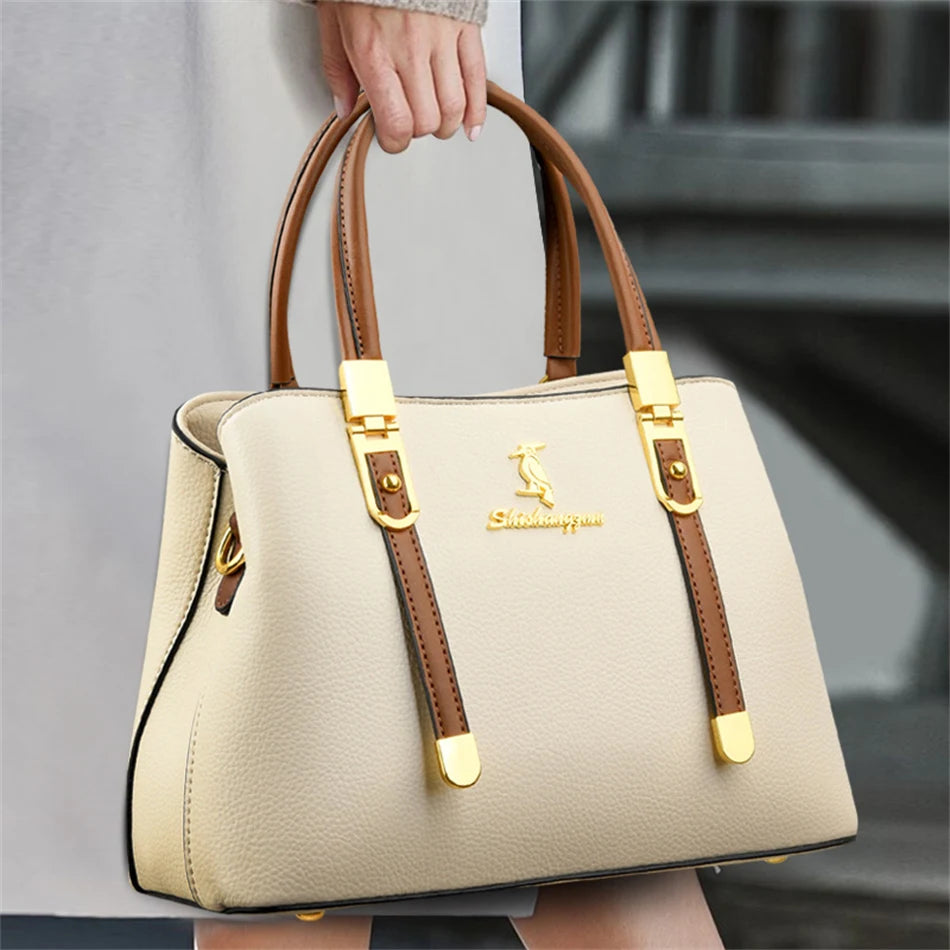 Echte Luxus Frauen Handtaschen und Geldbörsen Marke Designer Umhängetaschen Hohe Qualität Leder Schulter Messenger Tasche Casual Totes