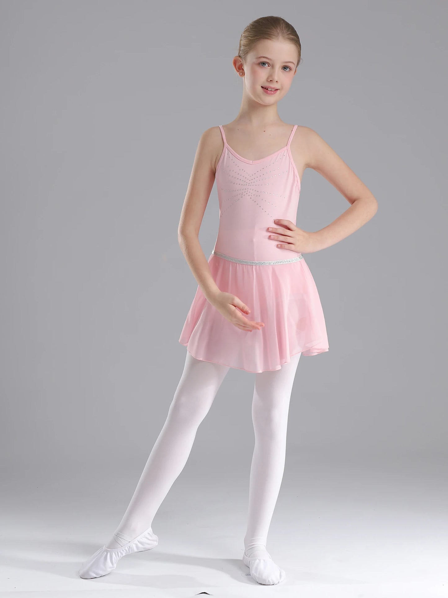 Kinder Mädchen funkelnden Ballett Tanz kleid Gymnastik Rocked Trikot Ballsaal Tanz Performance Kostüm Ballerina Dance wear