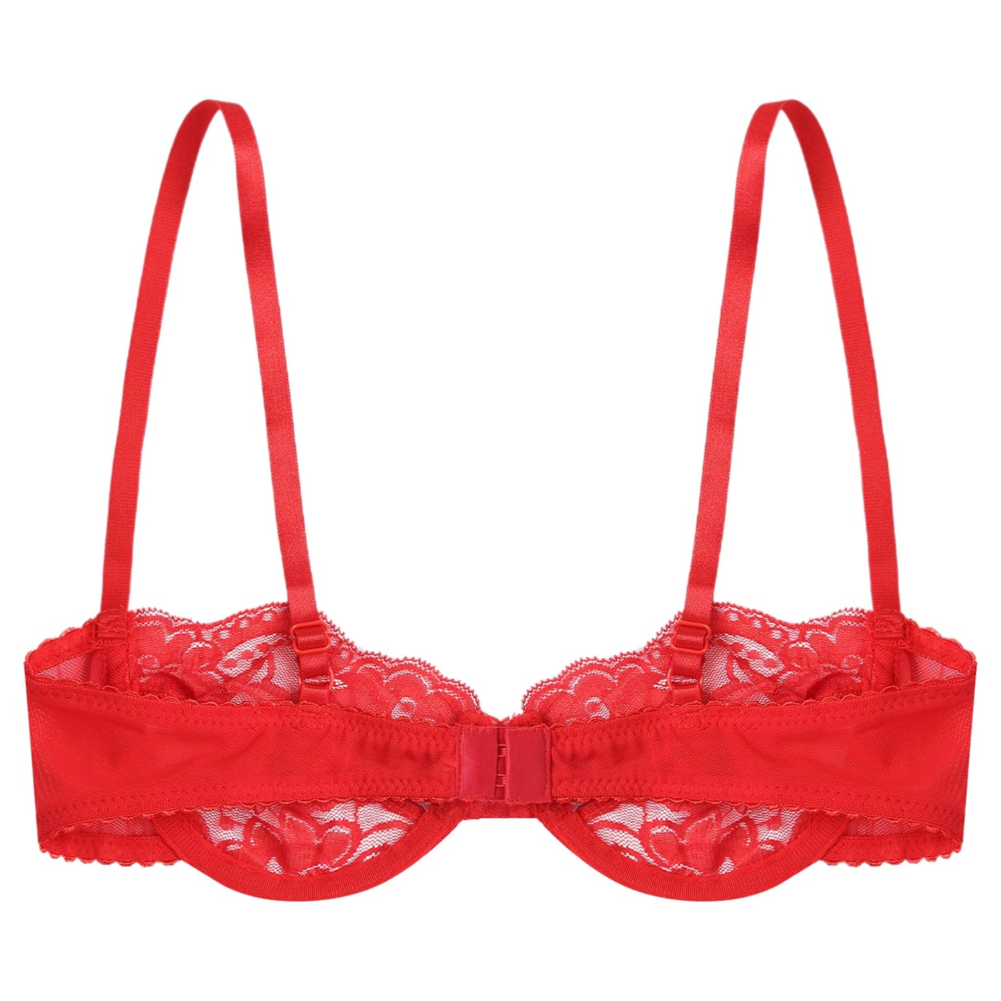 Frauen Blumen Spitze Dimond Nippel BH Top Bügel ausschnitt vorne ungefüttert Push-up Balcon ette Dessous Unterwäsche Top