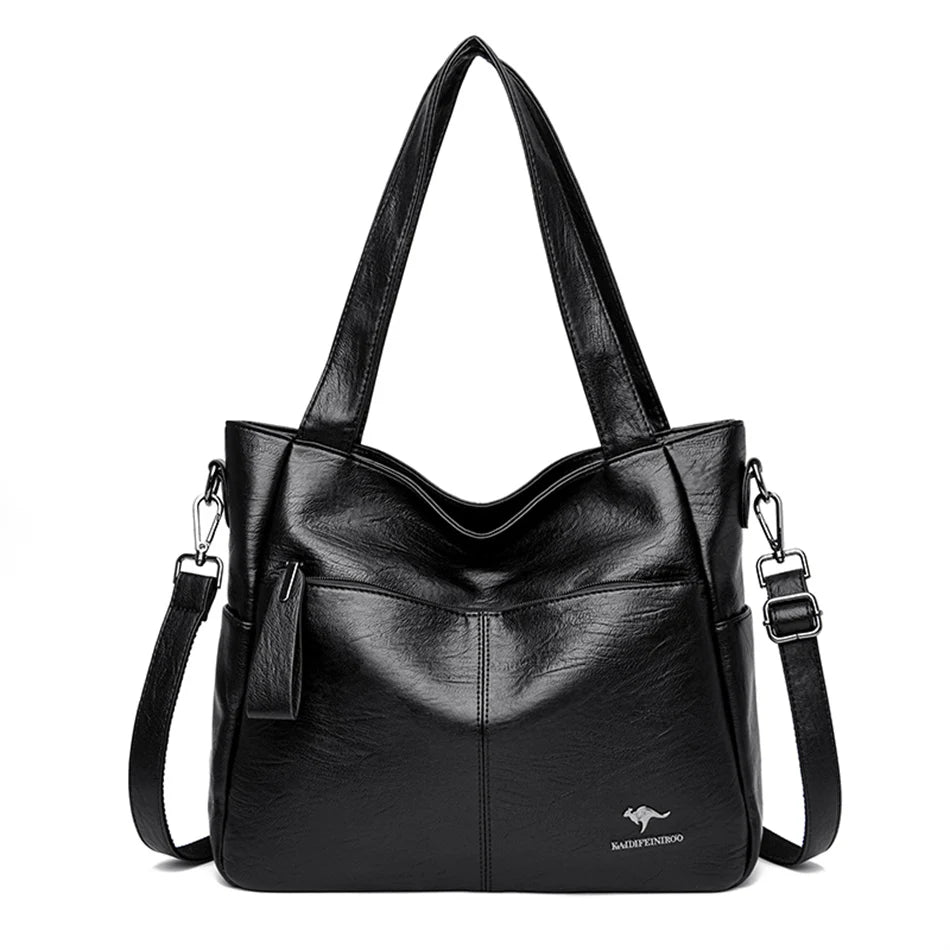 Echte Marke Frauen Einkaufstasche Hohe Qualität Leder Taschen für Frauen 2024 Damen Große Top-griff Schulter Umhängetasche Sling tasche Sac