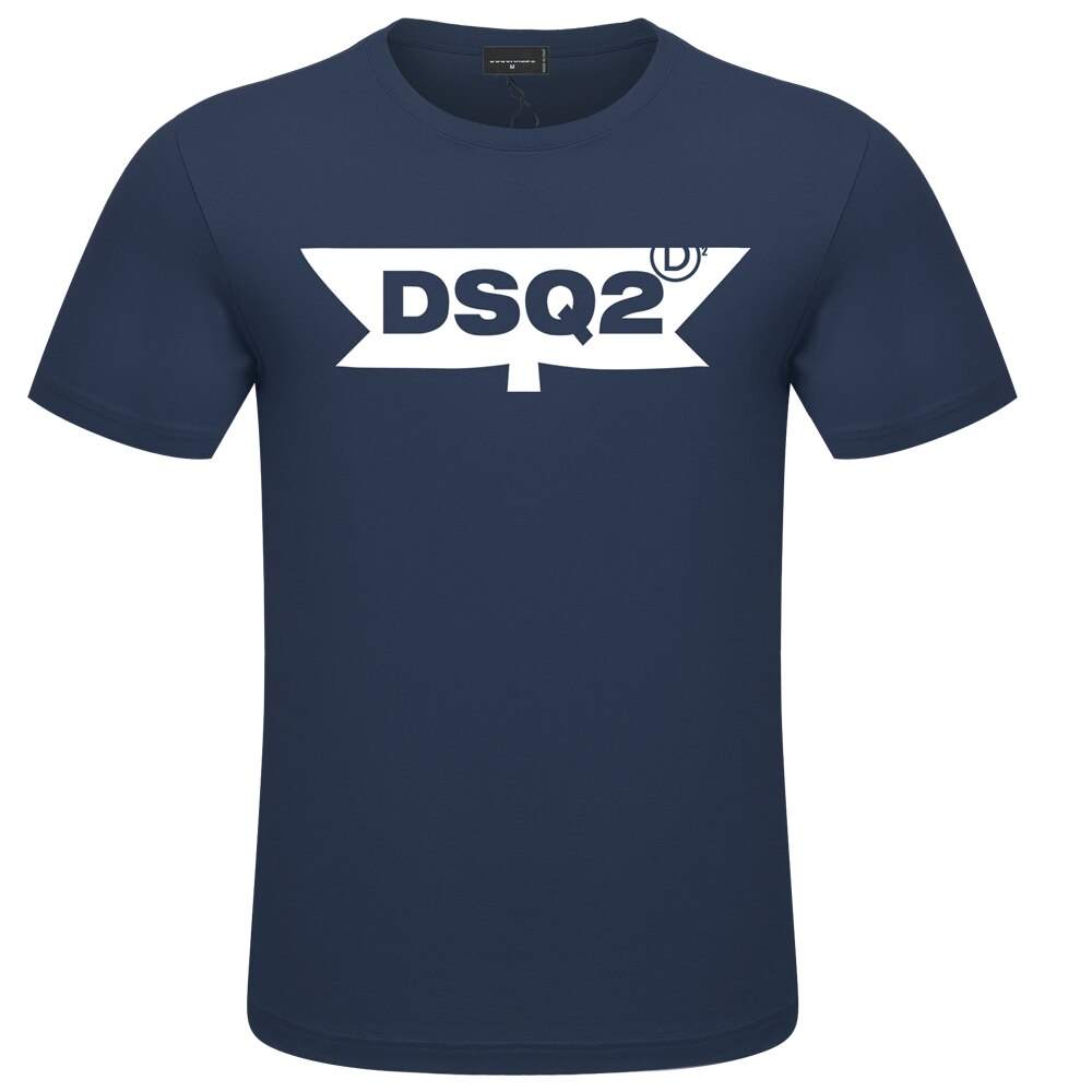 DSQ2 Mens Summer O-Tshirt  Mens Womens Casual Print Short Sleeve Couple T-shirt Cotton Sports T-shirts Hip Hop Tees Streetwear
