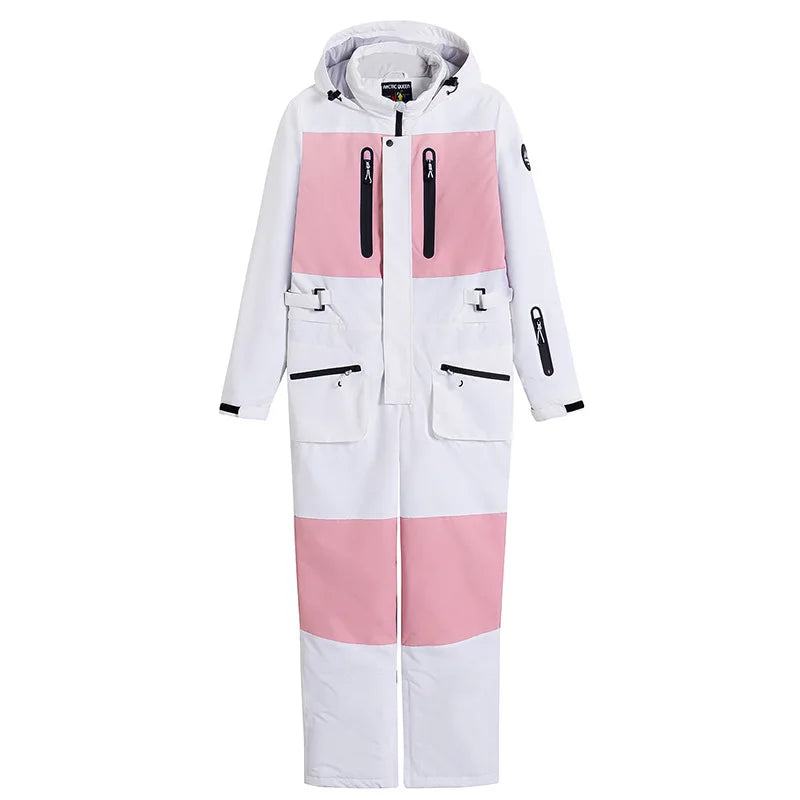 Frauen Winter Onesies Ski Anzug Im Freien Snowboard Jacke Hosen Herren Windproot Schnee Mantel Warme Isolierte Ski Overall Schneeanzug