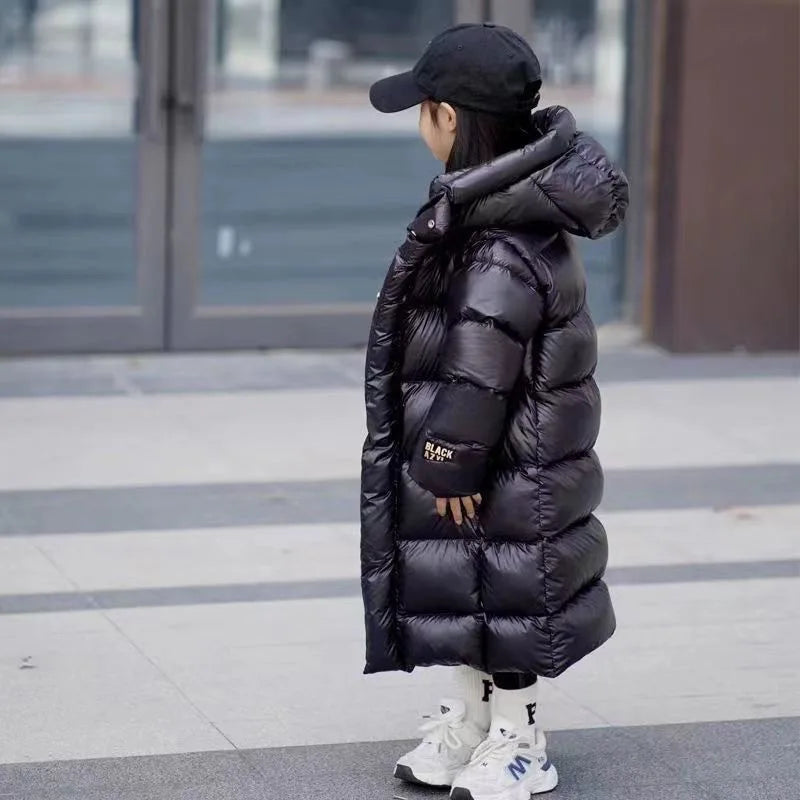 Winter Verdicken Mädchen Oberbekleidung Warm Halten Mode Wasserdichte Kinder Jacke Mit Kapuze Zipper Mädchen Mantel 4-12 Jahre Kinder der Kleidung