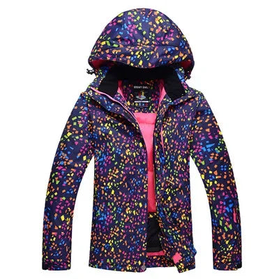 Winter Frauen Ski Anzug Thermische Ski Jacke Hosen Set Winddicht Wasserdicht Snowboarden Jacke Weibliche Ski Anzüge Schnee Mantel