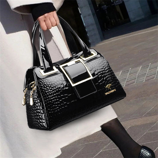2023 New Crocodile Pattern Leather Shoulder Bags Casual Tote Bag Bolsos Luxury Designer Handbag Brand Crossbody Bags for Women