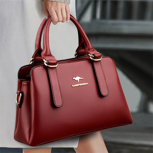 Leisure High Quality Women Purses and Handbags Luxury Designer PU Leather Shoulder Bags Female Bags Ladies Fashion Messenger Sac