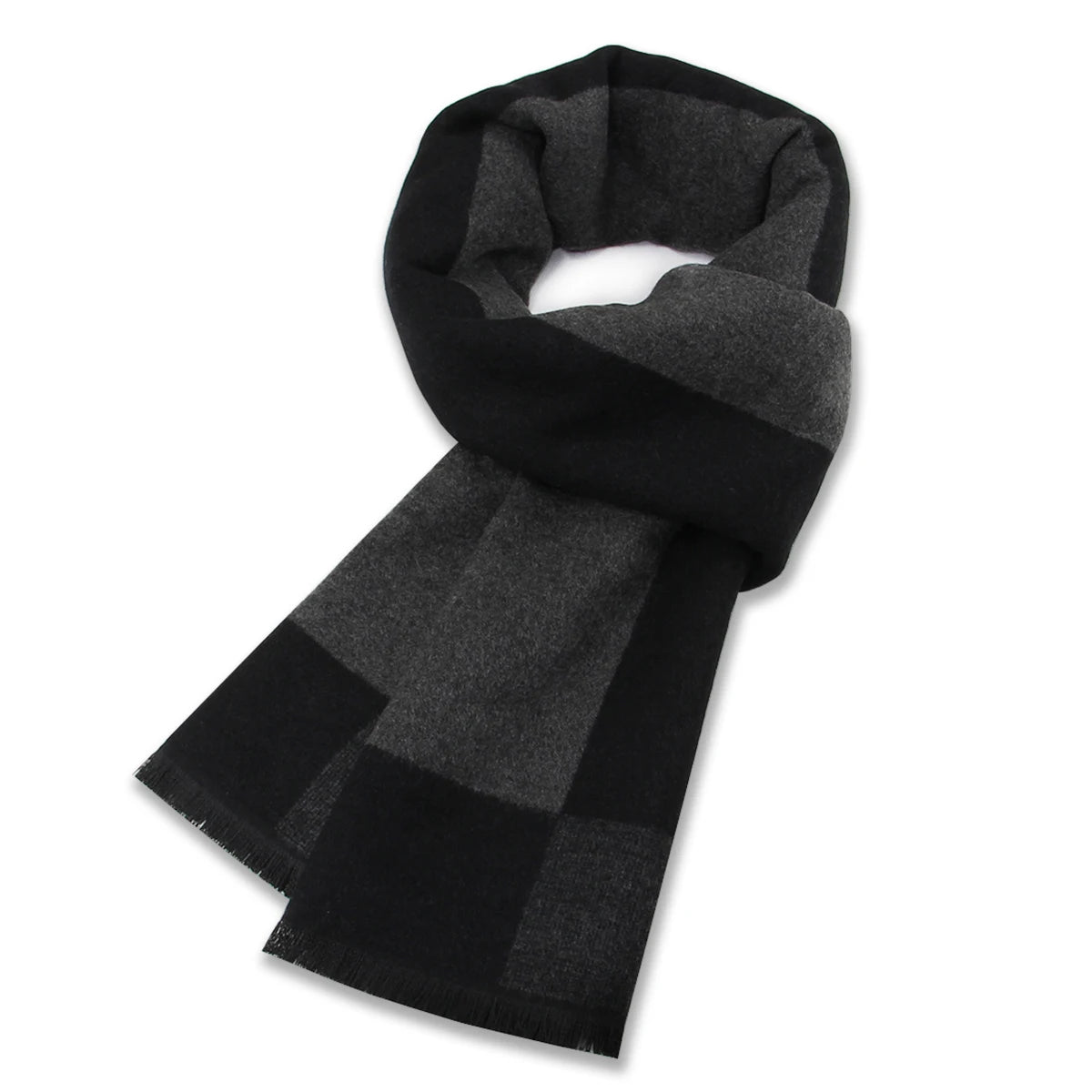 Kaschmir Schal Männer Winter Streifen solide karierte Wolle Schal Luxus klassische warme Kaschmir Winters chals für Männer Winter Accessoires